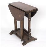 A 17th Century style oak coaching table,