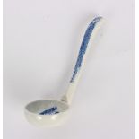 A Spode blue and white printed pottery ladle for a sauce tureen, 9.