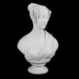 Edward Hodges Baily RA (1788-1867)/Marble bust of Lady Mary Spring-Rice (later Lady Aubrey de