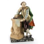A large Enoch Wood pearlware figure of Shakespeare, circa 1825,