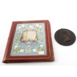 An English 19th Century leather bound blotter pad,