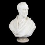 Matthew Noble (British 1818-1876) a marble bust of Frederick Dawes Danvers Esq.