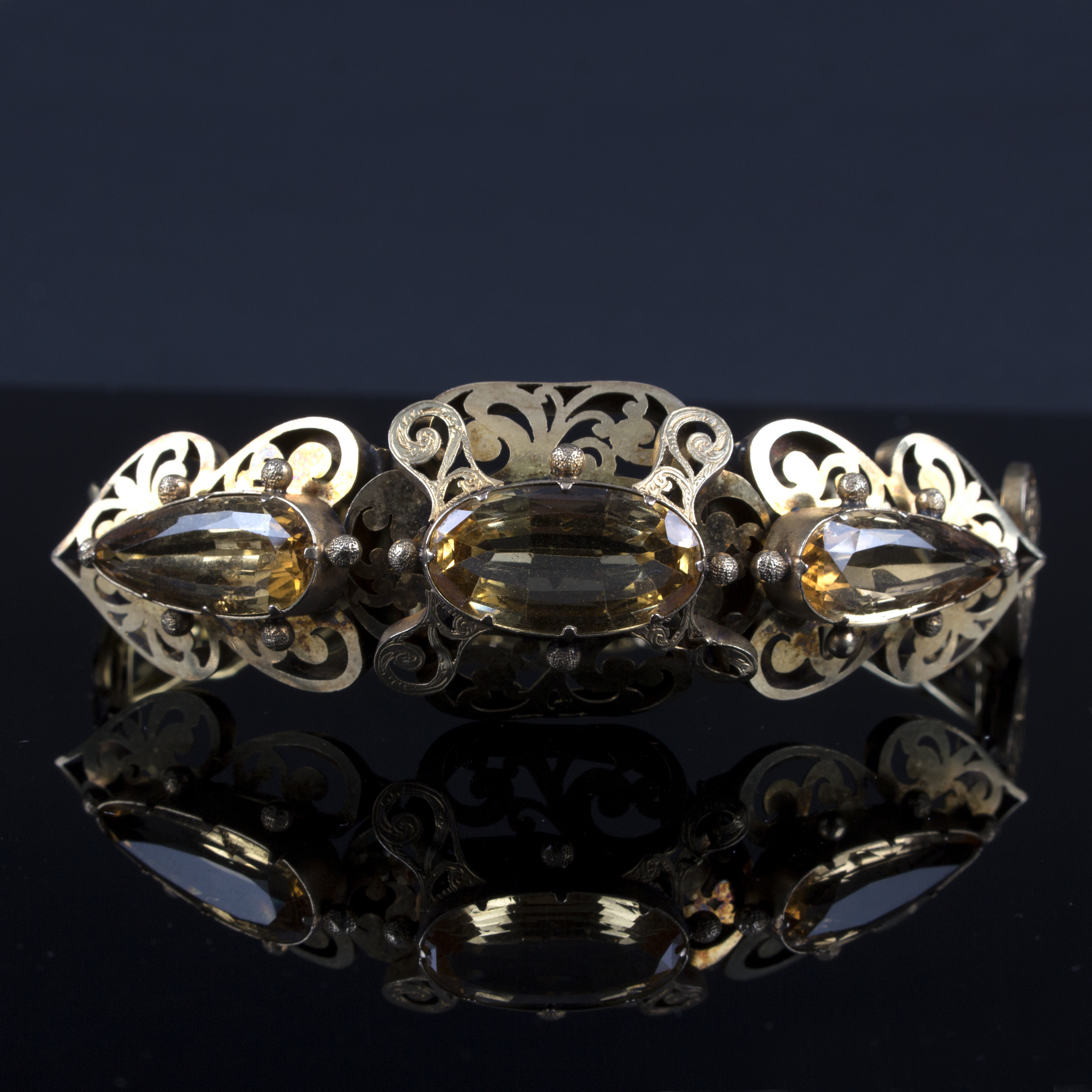 A Victorian gem bracelet, - Bild 2 aus 2