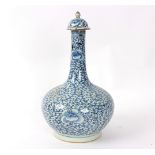An onion shaped vase and cover, Chinese 18th Century, 37.
