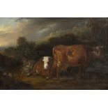 Circle of Verboeckhoven/Cattle and Sheep in a Landscape/oil on board,