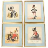 after Captain Seccombe/Twenty four plates from Army and Navy Drolleries/colour prints,