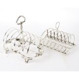 A Victorian silver toast rack, HW & Co.