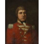 Early 19th Century English School/Portrait of an Officer/half-length,