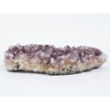 A large amethyst quartz crystal,