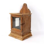 A pine lantern clock case,