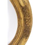 A 17th Century carved and gilded oval Lely type frame,