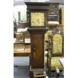 A 19th Century oak longcase clock, the brass dial inscribed Webster, Salop,
