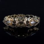 A Victorian gem bracelet,