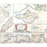 Robert Morden/The Smaller Islands in the British Ocean, coloured engraved map,