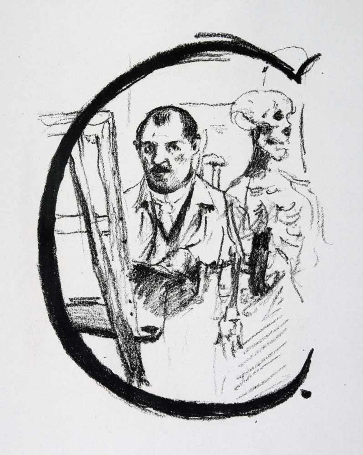 Lovis Corinth. Das ABC in Bildern.25 Lithographien. 1917. 46,0 : 37,0 cm. Exemplar 72/125, laut - Image 2 of 5