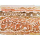 Eduard Bargheer. Arabische Landschaft.Aquarell. 1965. 32,0 : 42,5 cm. Signiert und datiert. In