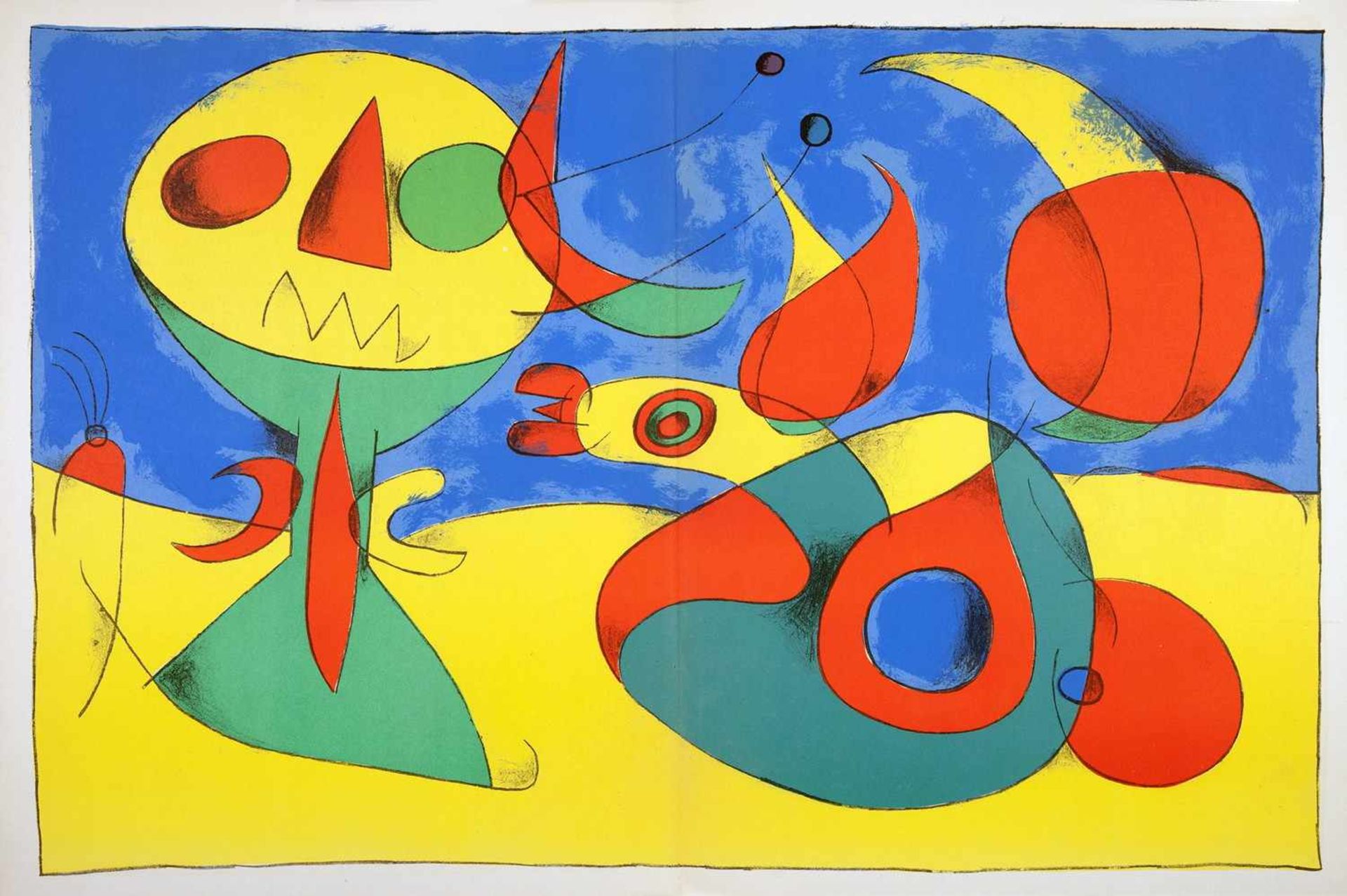 Joan Miró. Vier Hefte »Derrière le miroir«.Paris, Maeght 1956-1961. Mit zusammen 15, meist - Image 2 of 3