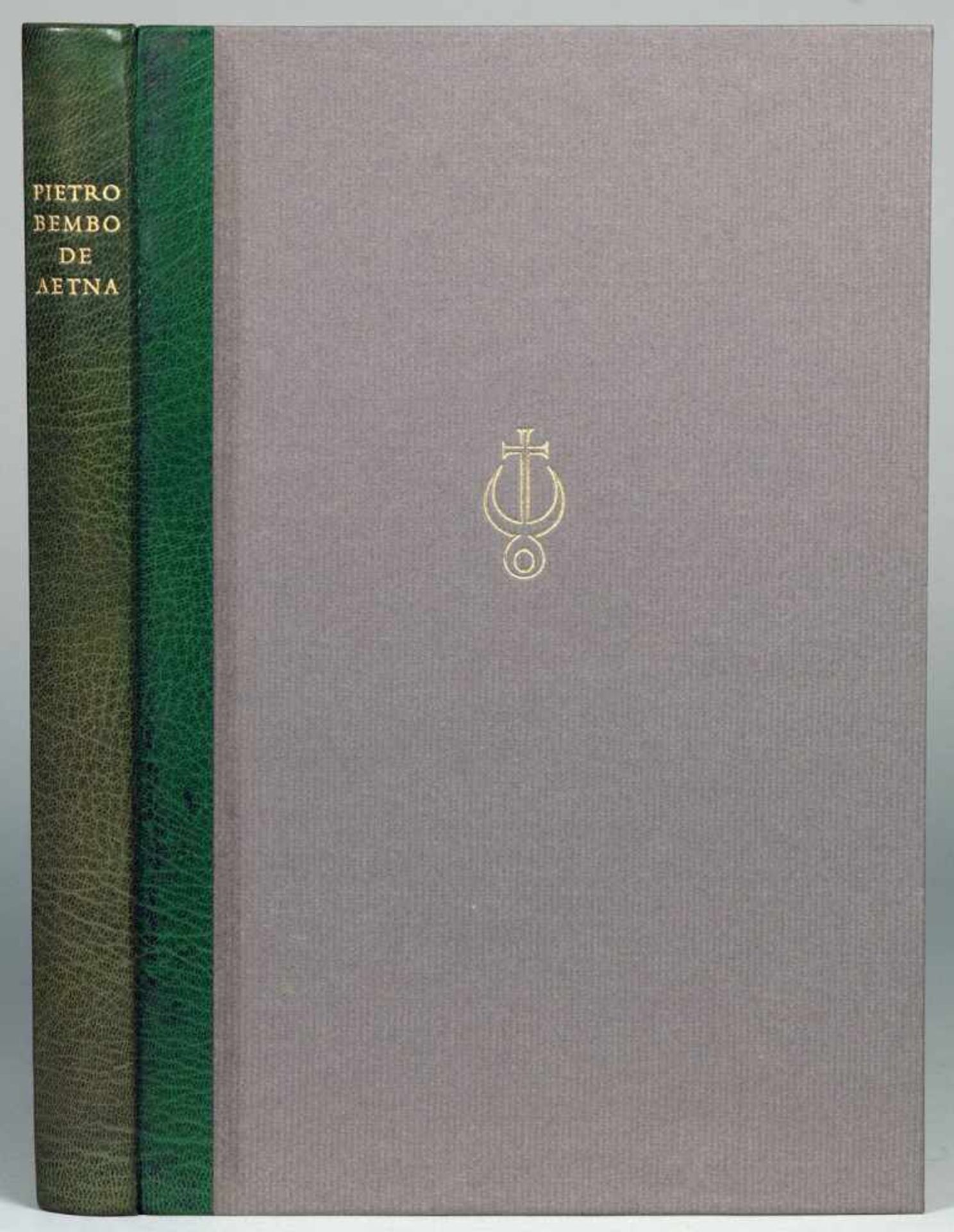 Officina Bodoni - Pietro Bembo. De Aetna Liber.Der Aetna. Verona 1970. Grüner
