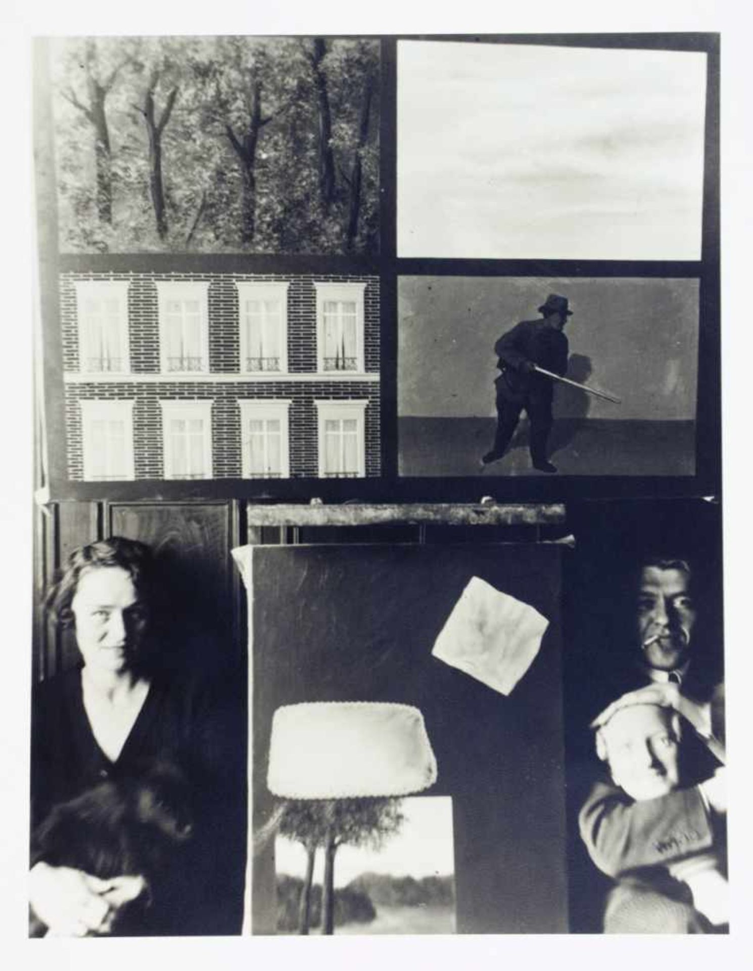 René Magritte. Fünf Fotografien. Silbergelatine. 19281947/1984. 40,5 : 30,5 cm. Die heilige