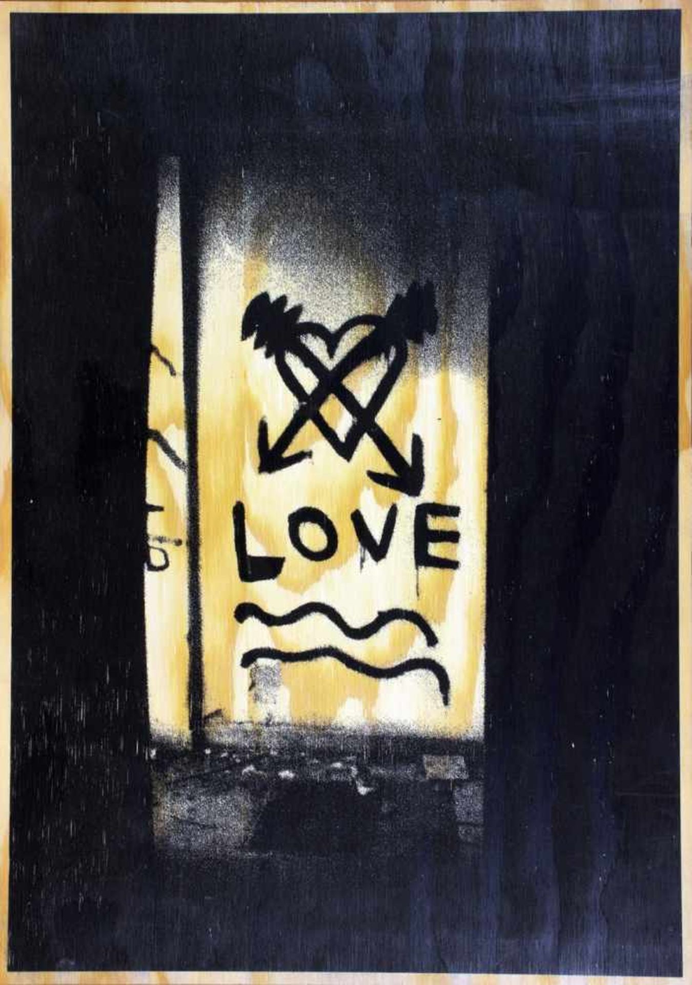 Stefan Balkenhol. Kuss.  Kuss 3.  Love. Drei Serigraphien auf Holz. 2000/2001. 42,0 : 29,8 cm. - Image 2 of 3