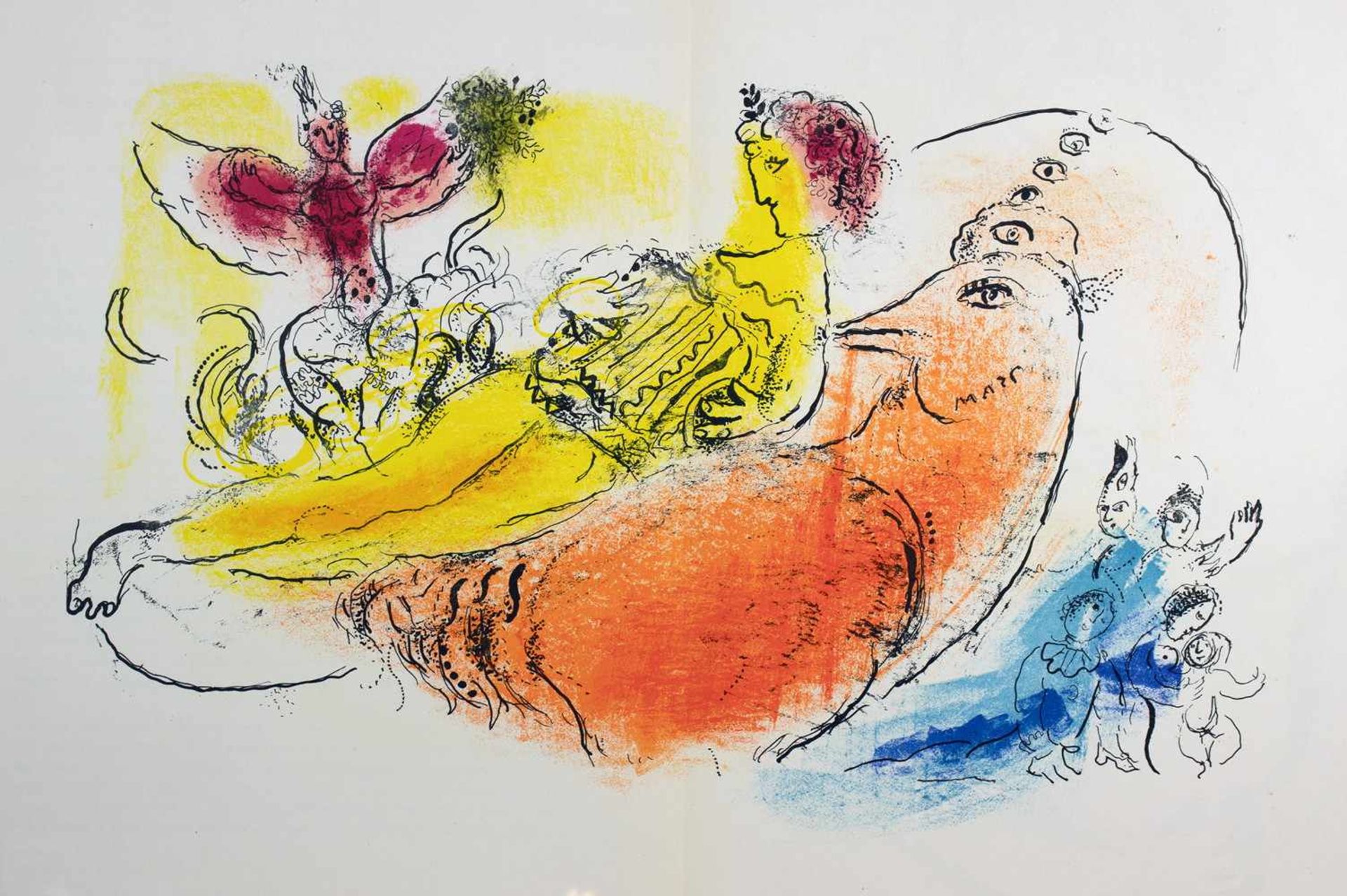 Marc Chagall. Zwei Hefte der Reihe »Derriere le miroir«. Paris, Maeght 1957 und 1981. Mit zusammen