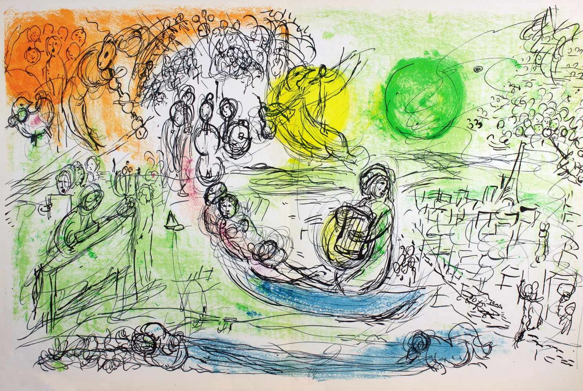 Marc Chagall. Zwei Hefte der Reihe »Derriere le miroir«. Paris, Maeght 1957 und 1981. Mit zusammen - Image 3 of 3