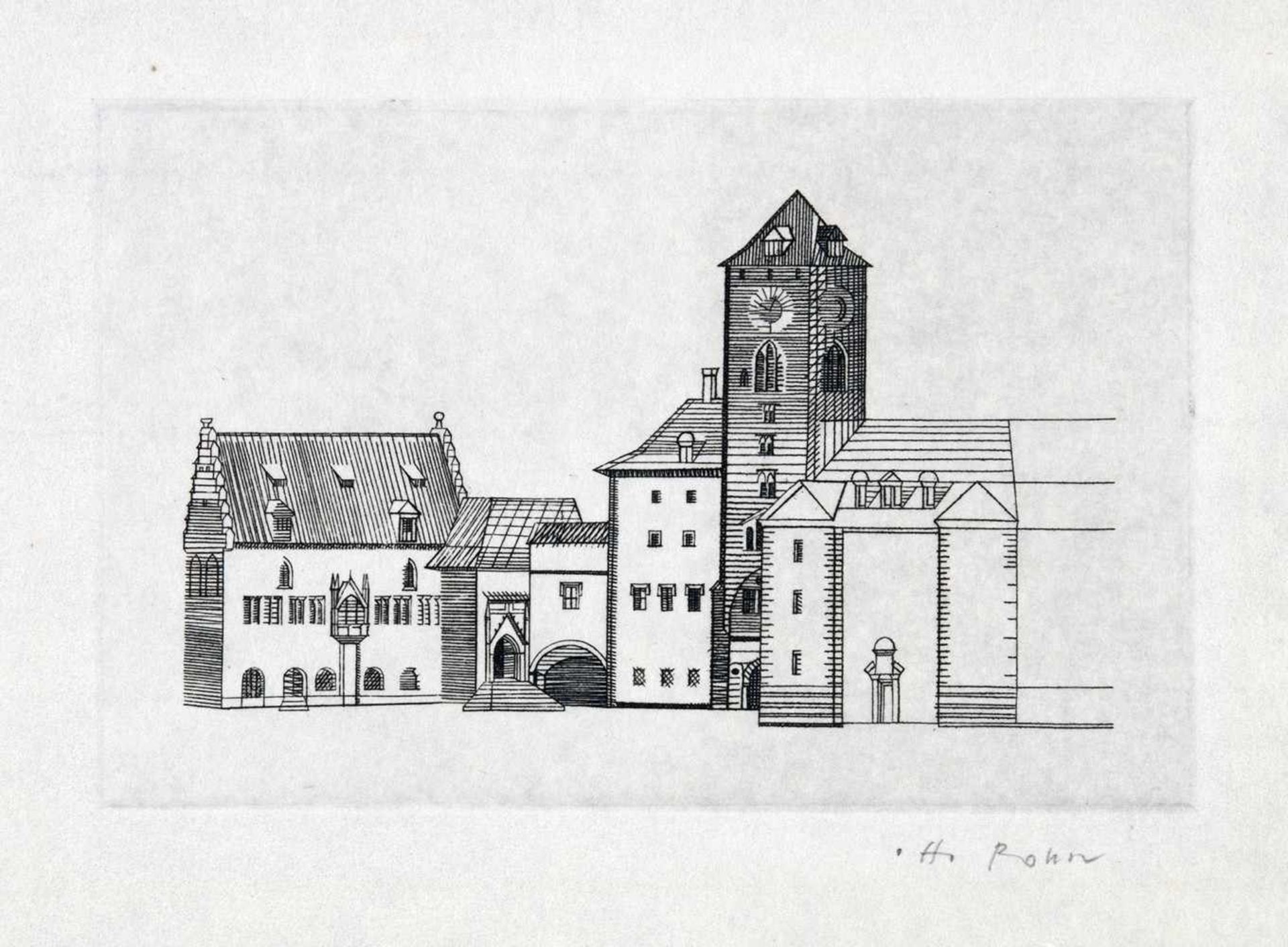 Otto Rohse. Europäisches Denkmalschutzjahr 1975.  Europa Marken 1978. Zusammen elf signierte - Image 3 of 4