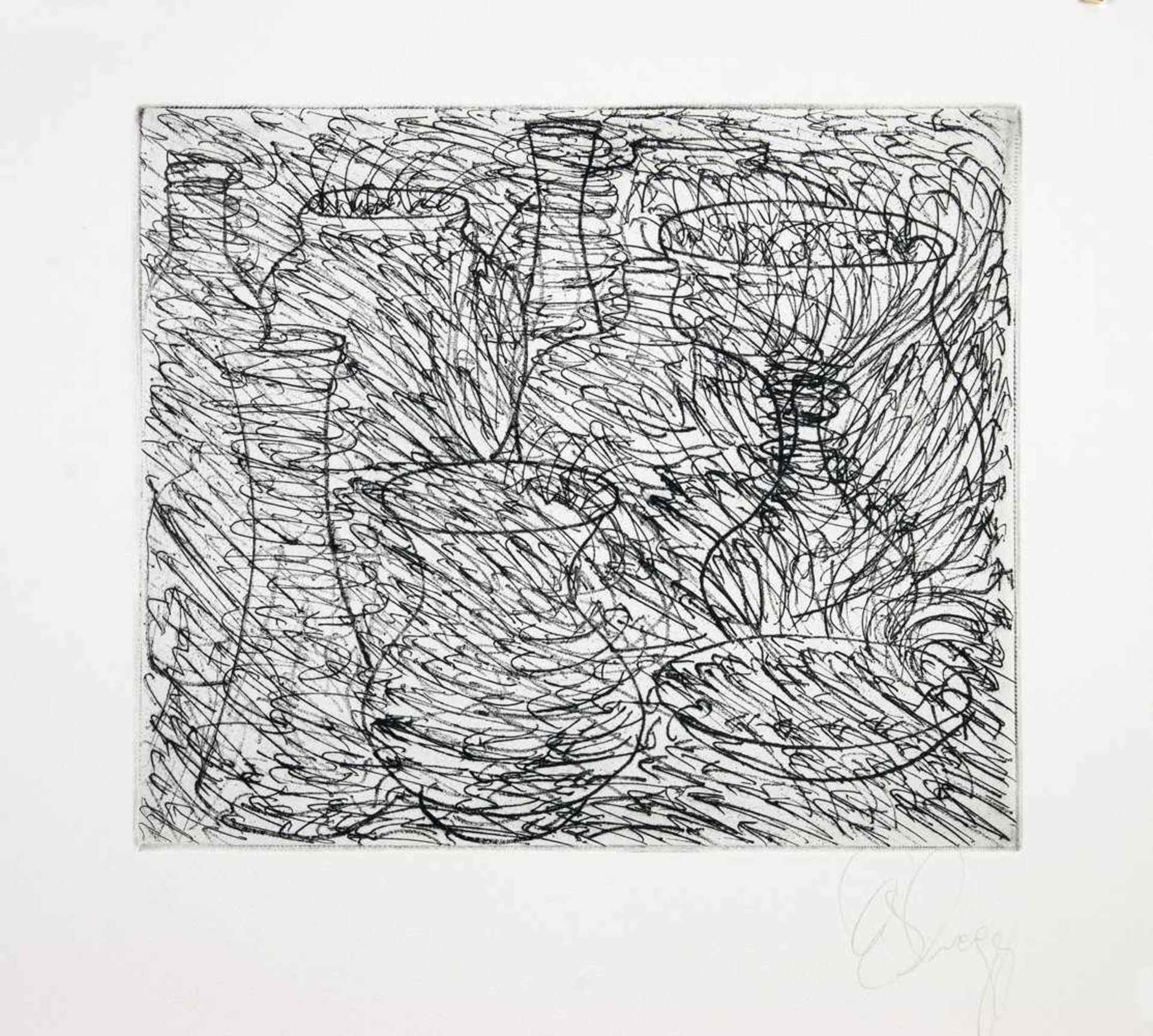 Tony Cragg. Dinge.  Current.  Das Nebelige.  Drei Radierungen. 1994. 20,4 : 25,0 cm (34,0 : 39, - Image 3 of 3