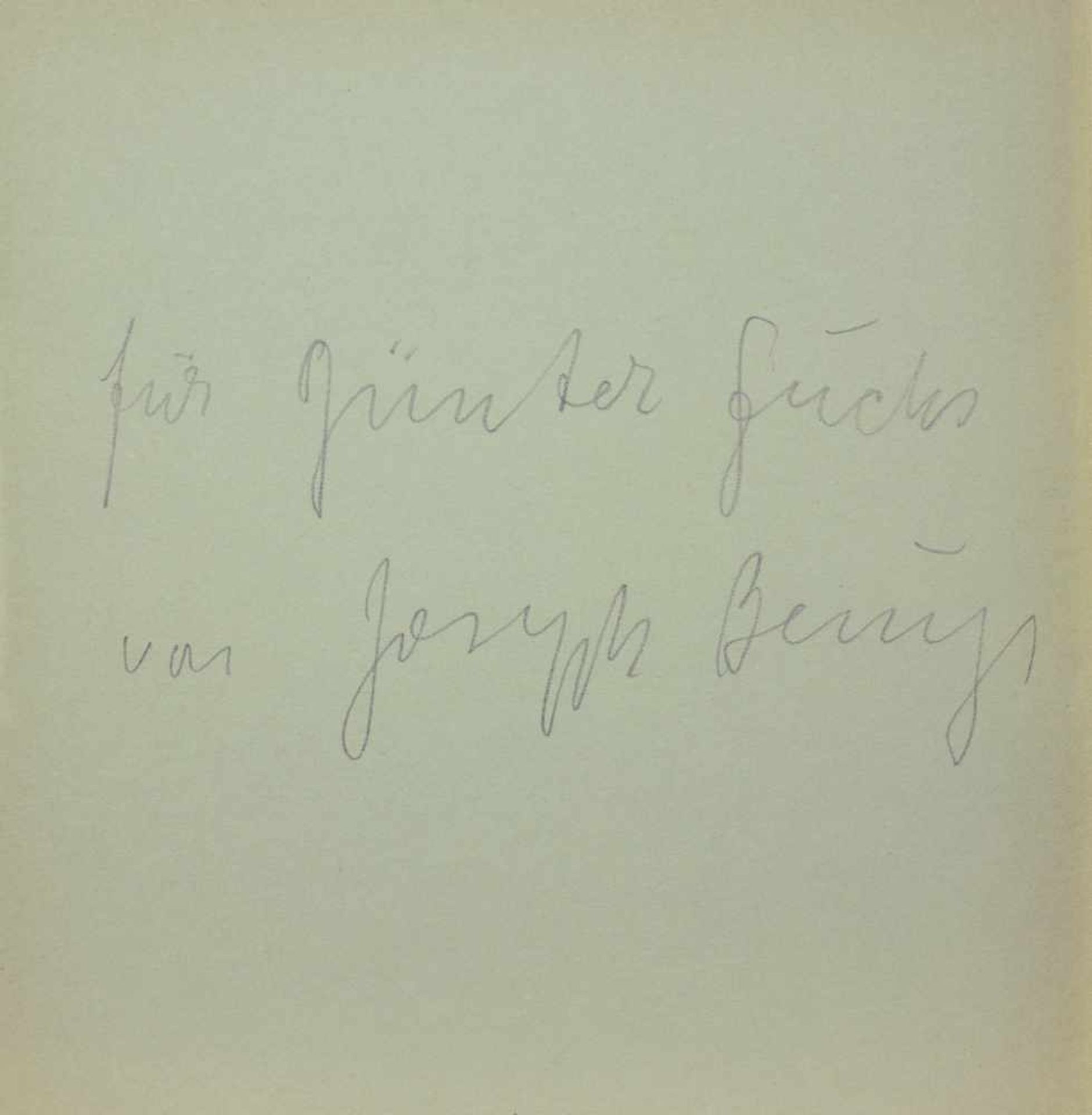 Joseph Beuys. Fluxus. Aus der Sammlung van der Grinten. Stallausstellung im Hause von der Grinten. - Image 2 of 4