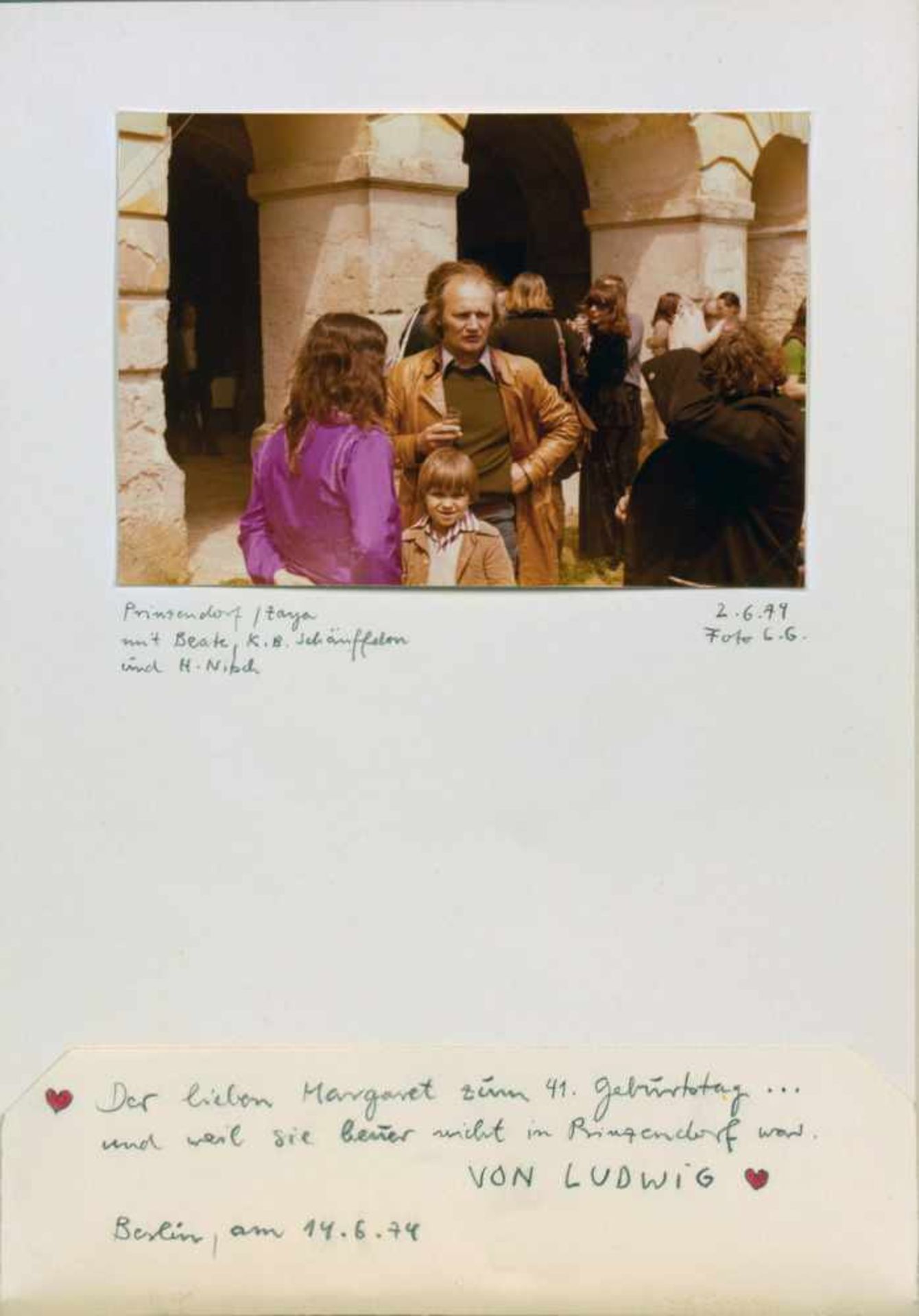 Ludwig Gosewitz. Prinzendorf/Zaya. 12 Fotografien (Vintage, Colorprint). 1974. 7,6 : 11,0 cm.