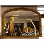 GILT OVERMANTLE MIRROR