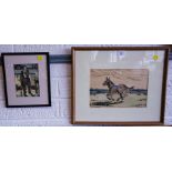 2 JB YEATS PRINTS