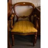 PAIR OF SPOON BACK CARVER CHAIRS