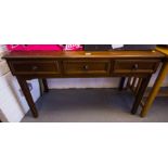 MAHOGANY SIDE TABLE WITH DRAWER