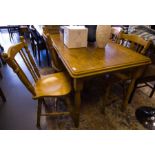 NEAT TABLE + 4 CHAIRS 47"L X 31"W X 30"H