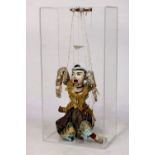 (lot of 2) Burmese puppets: one of Tha Gyar Min, king of the celestial beings, both comprised on