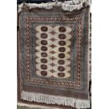 Pakistani Bokhara carpet, 4'3" x 5'7"