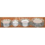 (lot of 32) Wedgwood table service for eight, from the English Cottage Collection in the Rose