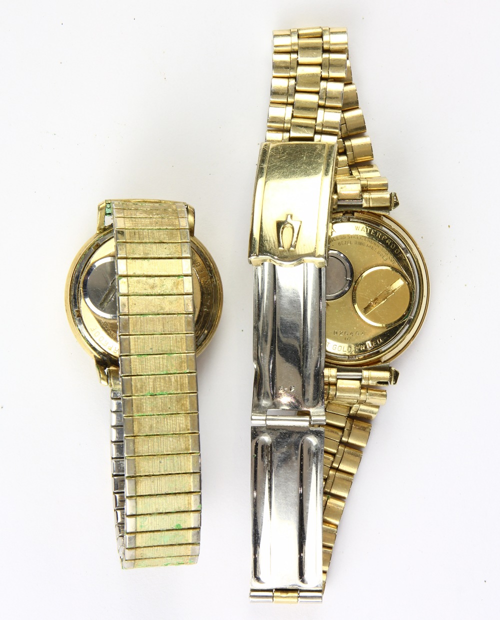(Lot of 2) Bulova Accutron metal wristwatches Including one Bulova Accutron Astronaut wristwatch, - Image 2 of 2