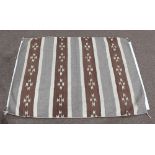 Navajo Chinle Revival carpet with butterfly elements and natural dyes, 69" x 55"