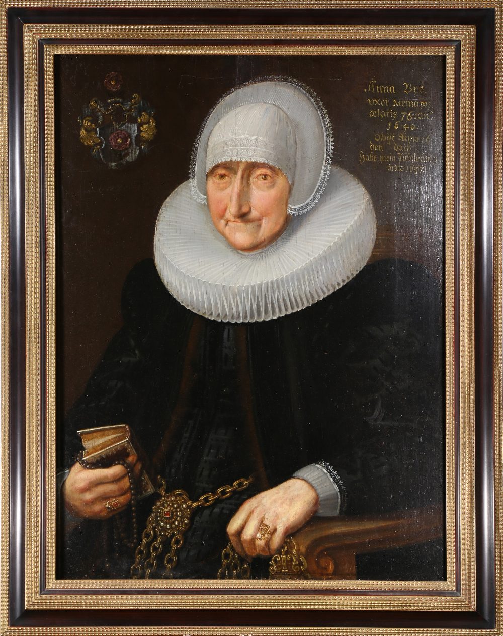 Attributed to Nicolaes Eliasz Pickenoy (Dutch, c. 1588-c. 1655), Portrait of Anna Bre (at Age 76),