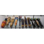(lot of approx. 100) Seven shelves of beer tap handles including Amstel Light, Speakeasy Triple IPA,