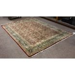 Indo Tabriz carpet, 12' x 8'9''