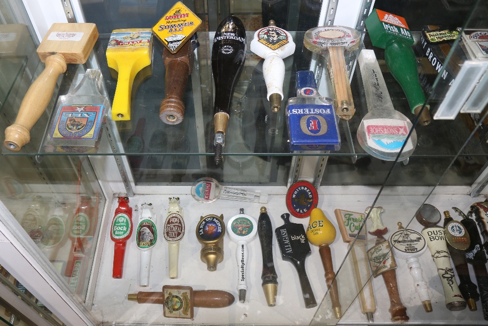 (lot of approx. 60) Four shelves of beer tap handles including Murphy's Irish Amber, Alaskan - Image 2 of 3