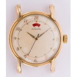 Le Coultre Bumper, 10k gold-filled wristwatch Dial: round, cream, applied Arabic numeral hour