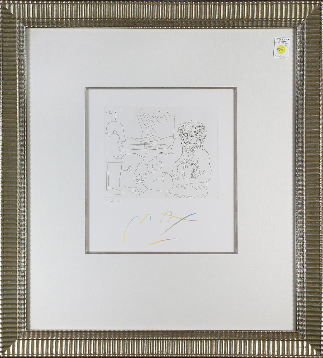 (lot of 2) Peter Max (America/German, b. 1937), "V.3 IX" and "V.3 XII," etchings, each color