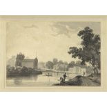 Attributed to Joseph Mallard William Turner (British, 1775-1851), "Isleworth Church and Ferry,"