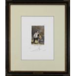 Salvador Dali (Spanish, 1904-1989), "Como Dios Manda, plate 18 from Les Caprices de Goya," color