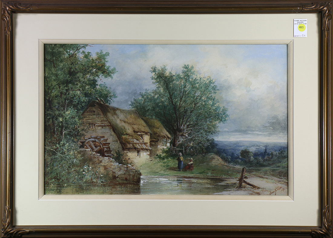 James Northcote (American, 1822-1904), Country Cottage, 1893, watercolor, signed and dated lower