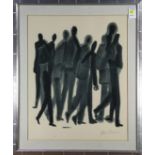 Ben Shahn (American, 1898-1969), In a Crowd, serigraph, signed in plate lower right, edition 490/